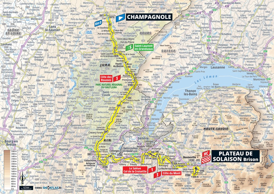 Stage 15 TDF 2026 map