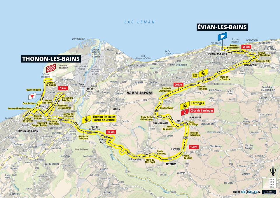 Stage 16 TDF 2026 map