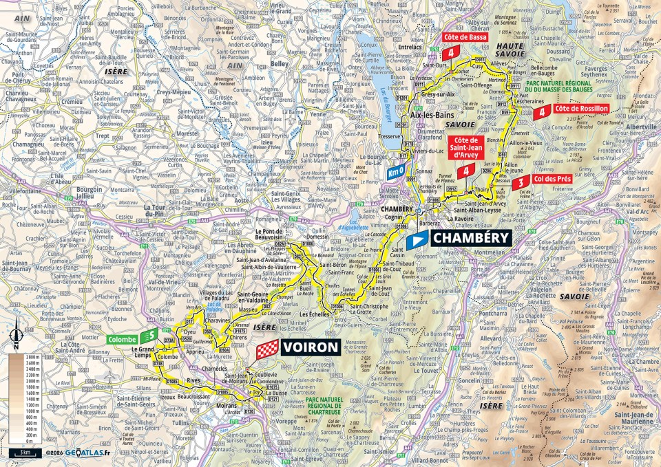 Stage 17 TDF 2026 map