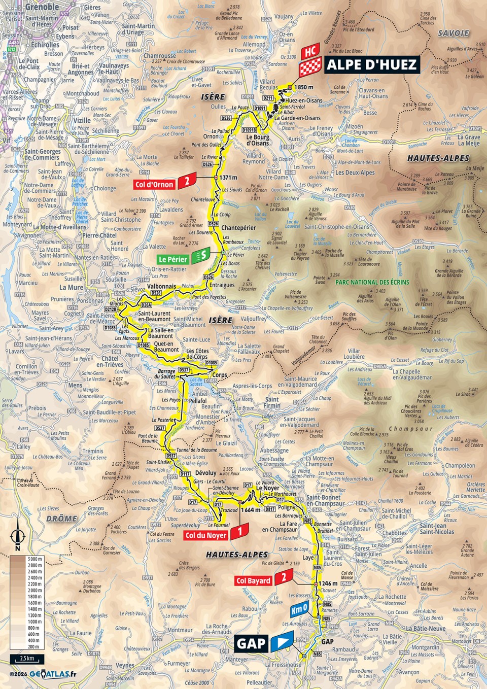 Stage 19 TDF 2026 map