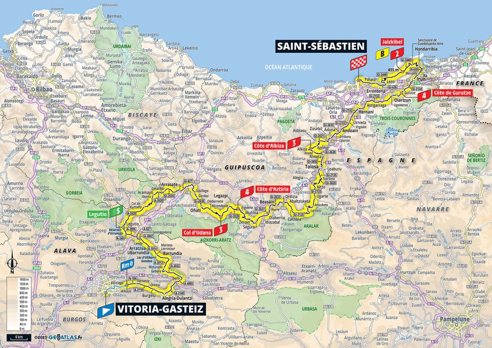 Map of Stage 2 Tour de France 2023