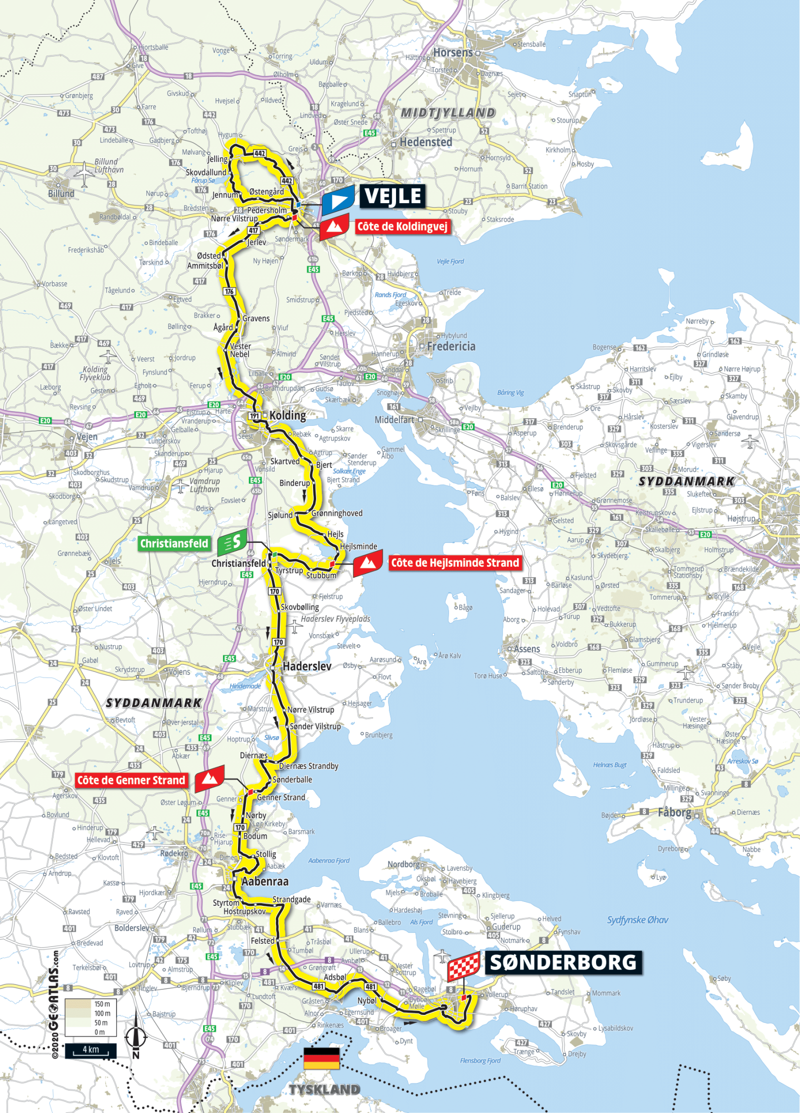 Stage 3 Tour de France 2022 route map