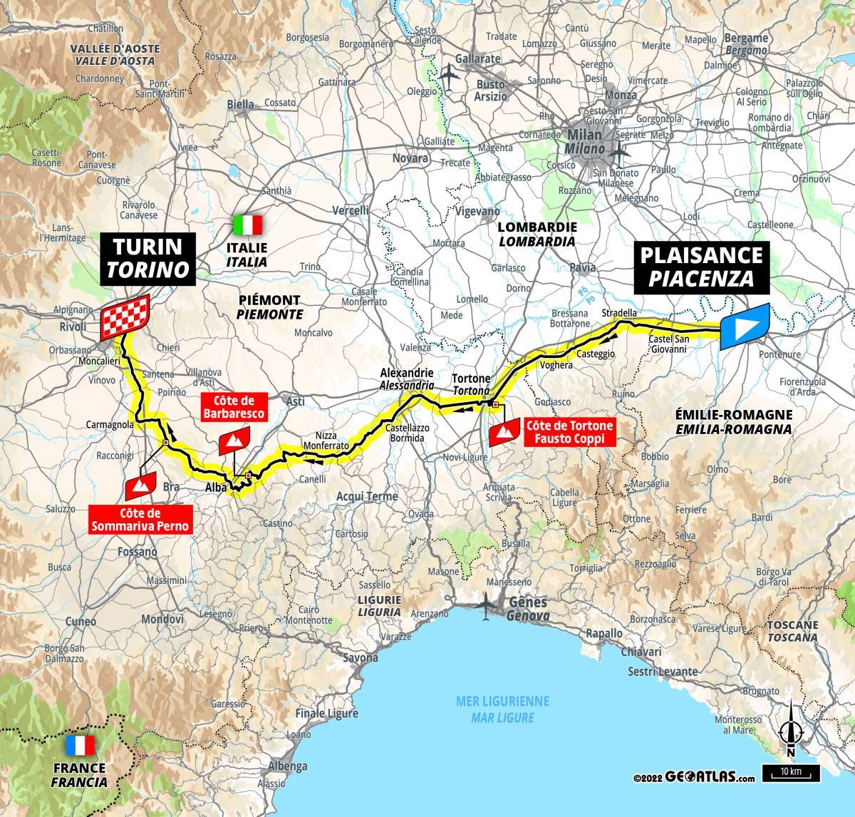 Stage 3 Tour de France 2024 route map