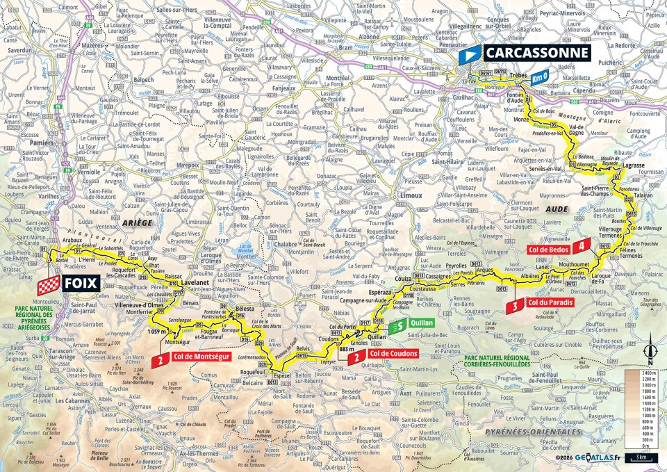 Stage 4 TDF 2026 map