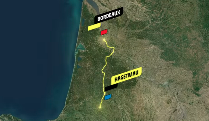 Map of Stage 7 TDF 2026