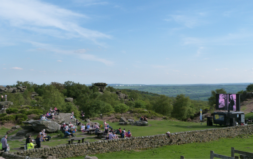 Tour de Cinema at Brimham Rocks, summer 2014 Tour de Cinema at Brimham Rocks, summer 2014