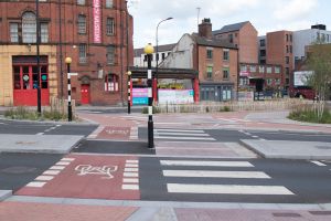 Parallel crossing at West Bar, Sheffield