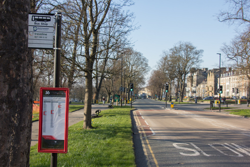 Bus stop, West Park, Harrogate