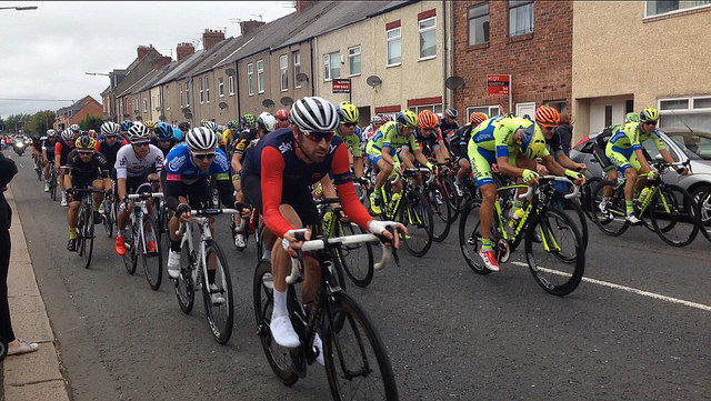Wiggins riding the Tour of Britain 2015