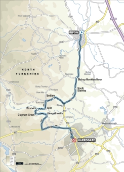 U23 men's UCI 2019 ITT route map