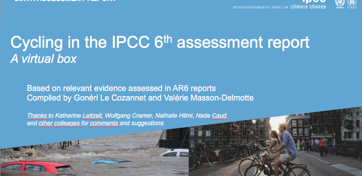Cycling and the IPCC 6th AR