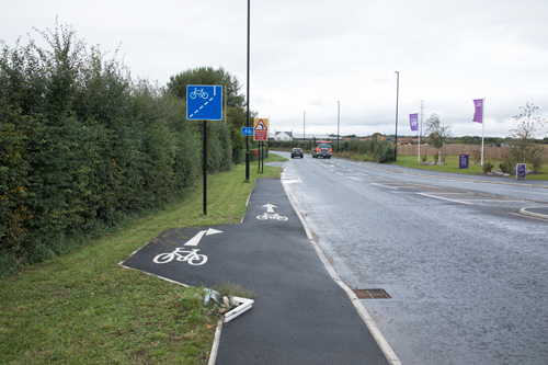 Path to nowhere...cycle infrastructure on new housing estate