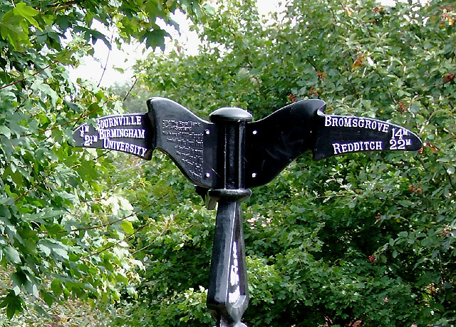 NCN signpost Worcestershire