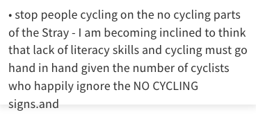 Comment about the path from Stray Rein towards the Tewit Well