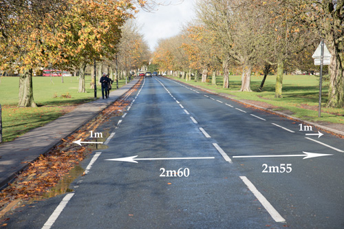Widths on Oatlands Drive