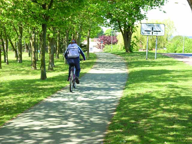 Cycle path at Catterick Garrison