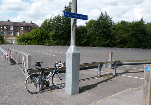 Dragon Road car park and cycleway