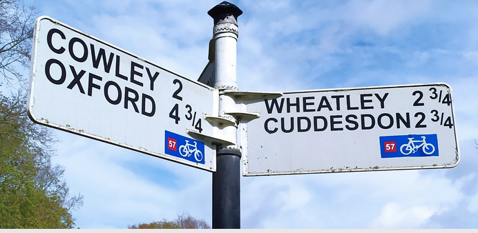 Cycling signs, Oxfordshire