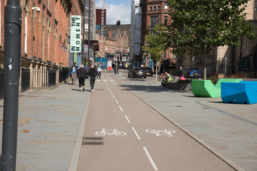 Cycle track in Leeds