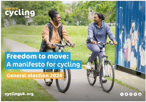 Cycling UK General Election Manifesto 2024
