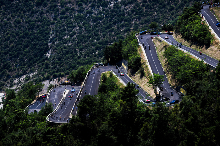 Stage 20 on the Col de Braus, by ASO/Charly Lopez