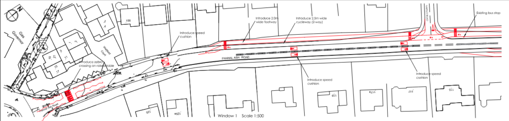 Pannal Ash Road cycle track north