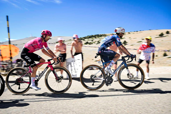 Ben Healy and Valentin Paret-Peintre on Stage 16 TDF 2025