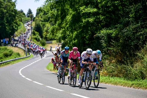 Riders on Stage 7 TDF 2025, by A.S.O./Charly Lopez