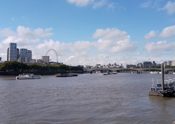 View from Embankment, London