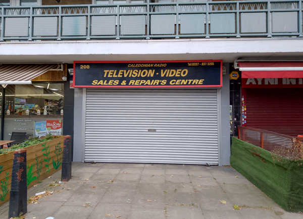 Television and video sales and repairs, Caledonian Road
