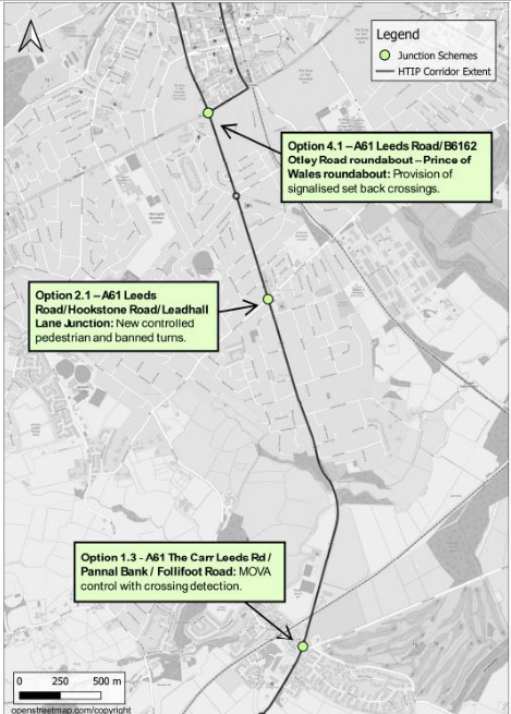 Map showing HTIP2 Do Minimum proposals