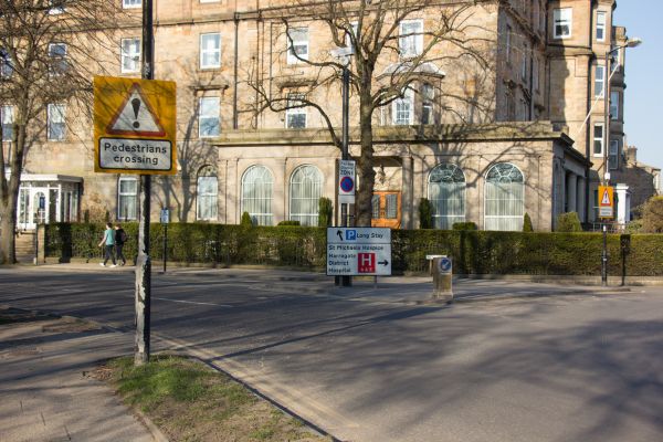Exit from Prince of Wales roundabout onto West Park