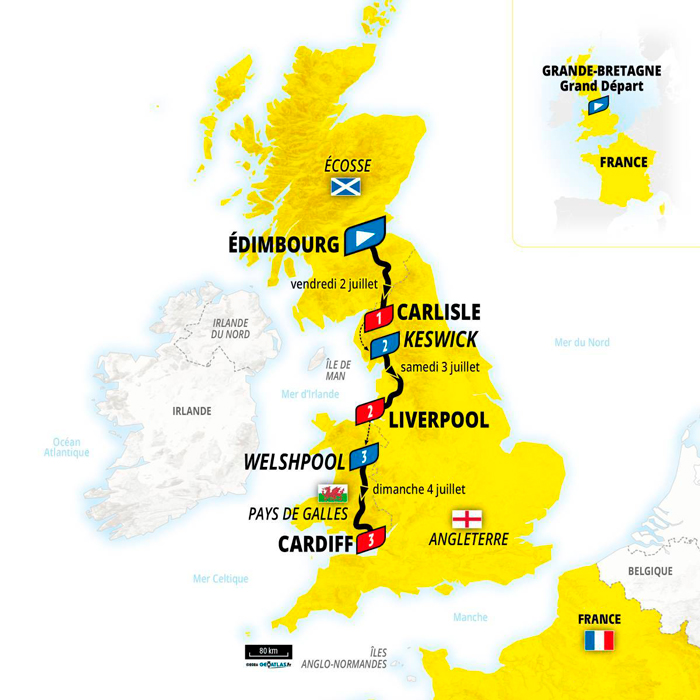 Route of Grand Départ 2027, copyright A.S.O./Tour de France